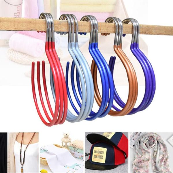 

hooks & rails 1pc hook holder tie rack colorful space saver drying organizer shoe closet wardrobe belt hanger