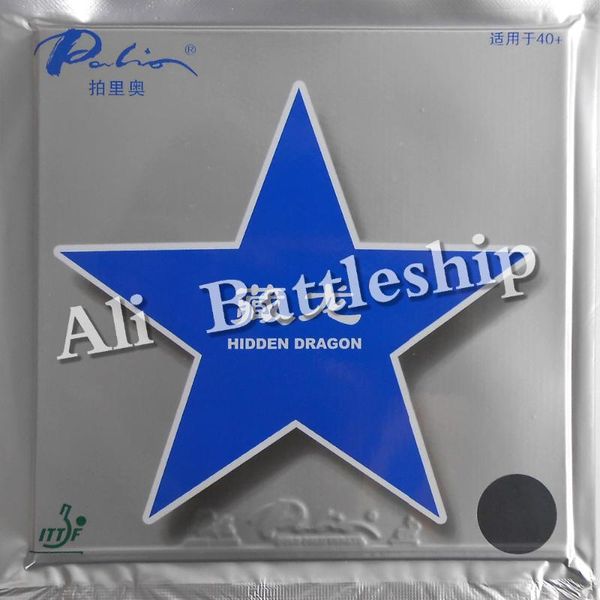 

table tennis raquets original palio hidden dragon 40+ (non-tacky) pips-in / pingpong rubber with gl sponge