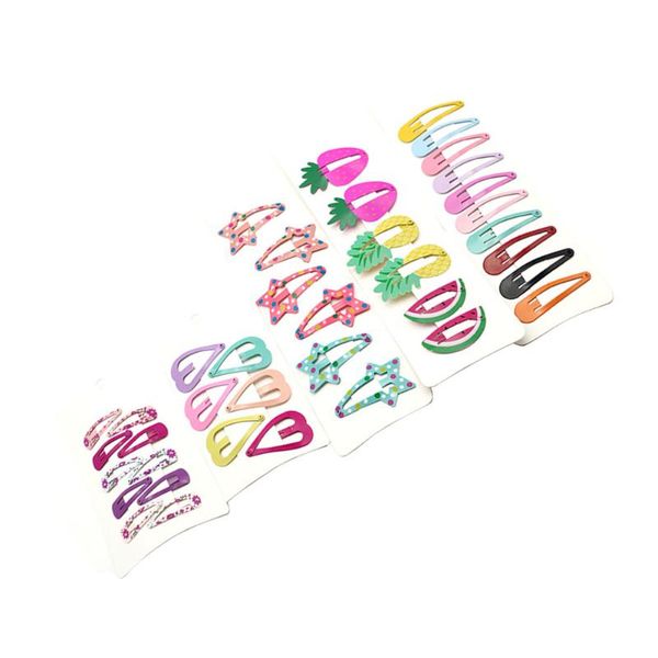 

hair clips 38pcs lovely metal snap fruit star barrettes accessories for babies girls toddlers children kids teens (mixed