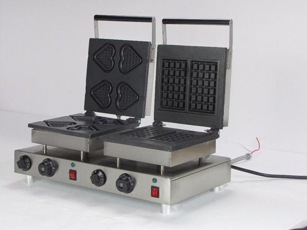 

electric double bakers heart waffle maker _ regular iron belgian bread makers