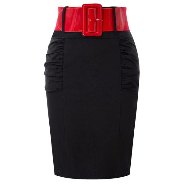 

skirts women's skirt spring 74%rayon+24.4%nylon+1.6%spandex well elastic summer, Black