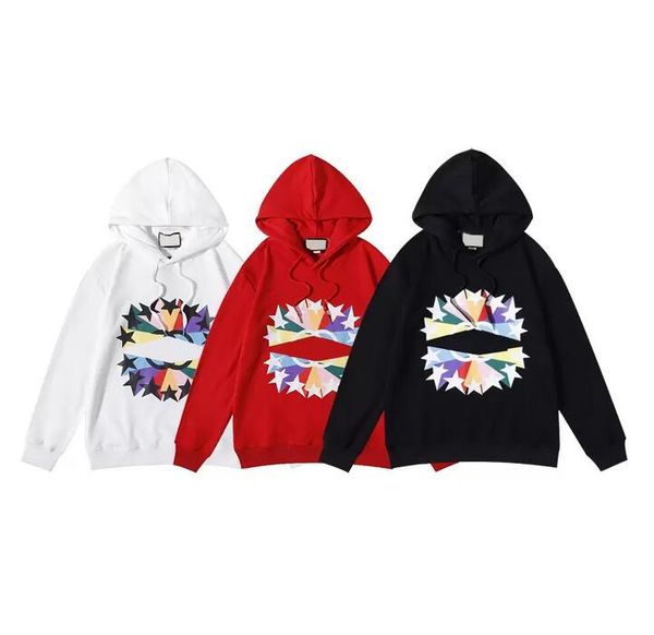 

hoodies sweatshirts fashion mens stylist cartoon shark printing hoodies jacket men womens casual 5 colors size m-2xl, Black