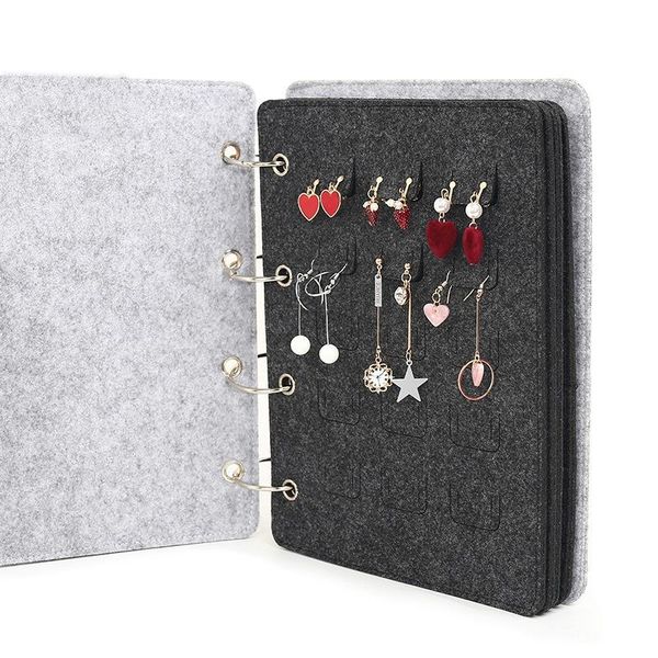 

bathroom storage & organization wholesale felt hanging bag loop jewelry holder necklace bracelet earring ring organizer