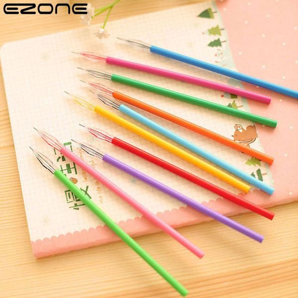 

12pcs/set fresh candy color diamond gel pen creative student gift school supplies colored refills stationery, Black;red