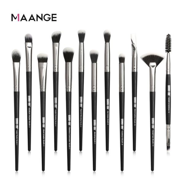 

makeup brushes maange pro 12 pcs eyeshadow brush blending eyebrow make up synthetic bristles beauty cosmetics set