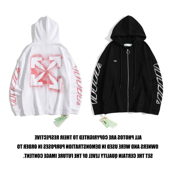 

chao brand style sweater off ink jet arrstyle oil painting hoodie coat, Black