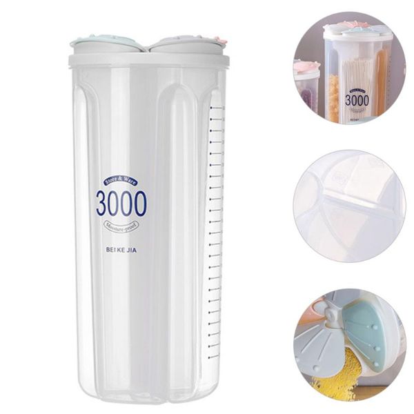 

1pc storage containers with lids dried 4 compartment sealed can bottles & jars
