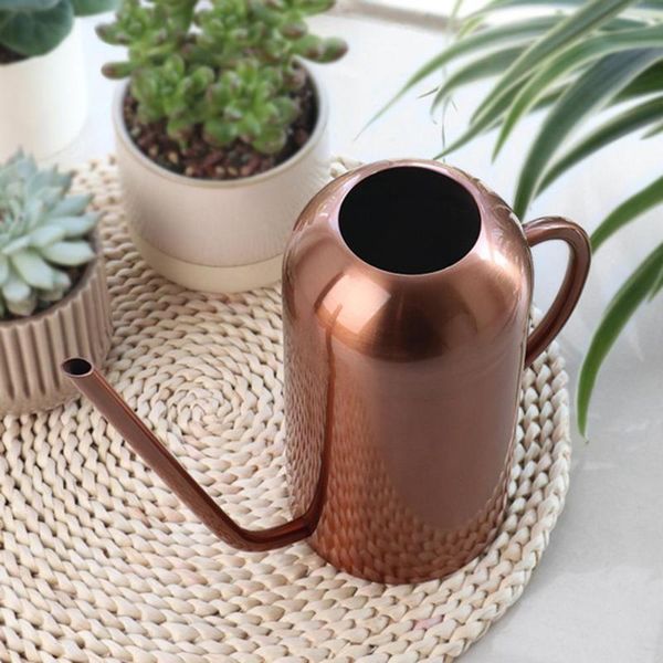 

watering equipments 1500ml long mouth stainless steel can pot for succulent bonsai plants