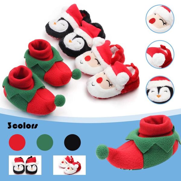 

first walkers christmas warm shoes kids toddler winter baby boys girls xmas cosplay cute cartoon animal