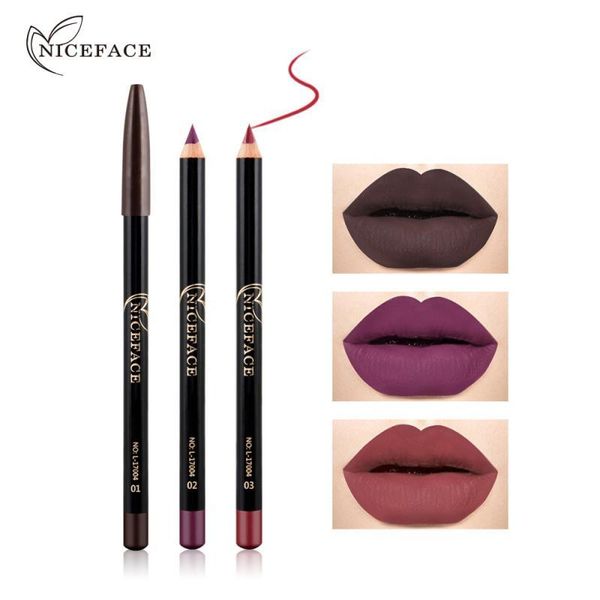 

1pcs make up cosmetic lipstick pen professional matte waterproof lady charming lip liner contour makeup tools pencils