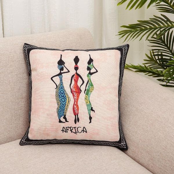 

cushion/decorative pillow african tu and cultural symbols linen sofa cushion does not contain inner pillowcase