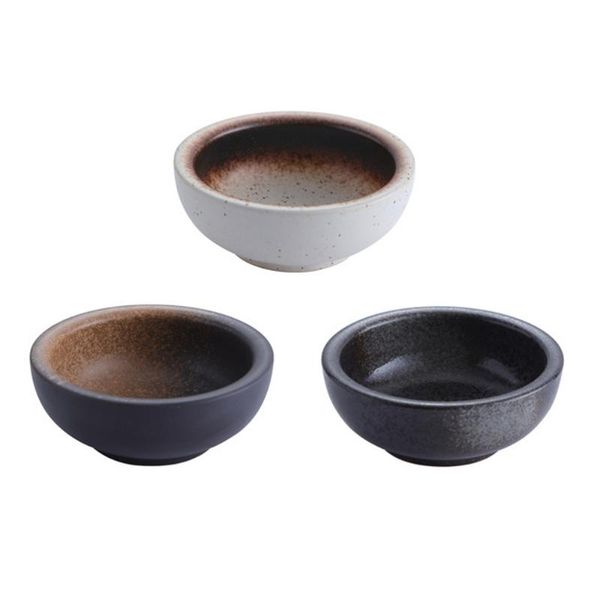 

cat bowls & feeders 3pcs ceramic bowl japanese style round smooth salad soup tableware