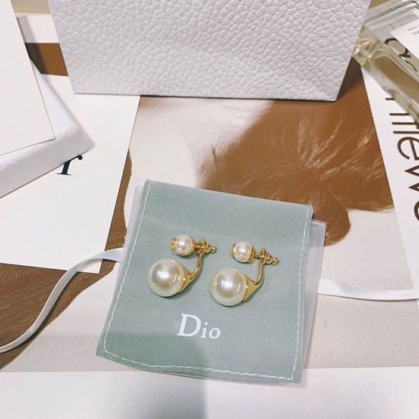 

design jewelry letter size pearl fashion female earrings net red same gift, Golden