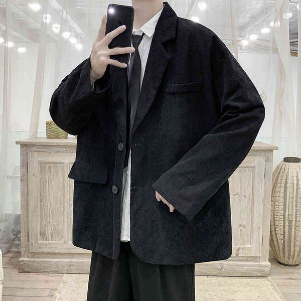 

men's suits & blazers vintage velvet father suit raglan jacket sleeve blazer man's in fashion streetwear retro gray black gq46, White;black
