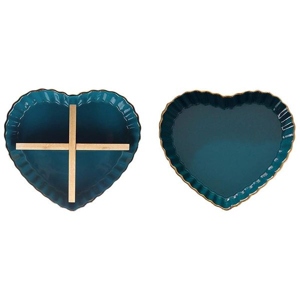 

ceramic heart bowl dish serving plate nuts desserts dried candies dishes & plates