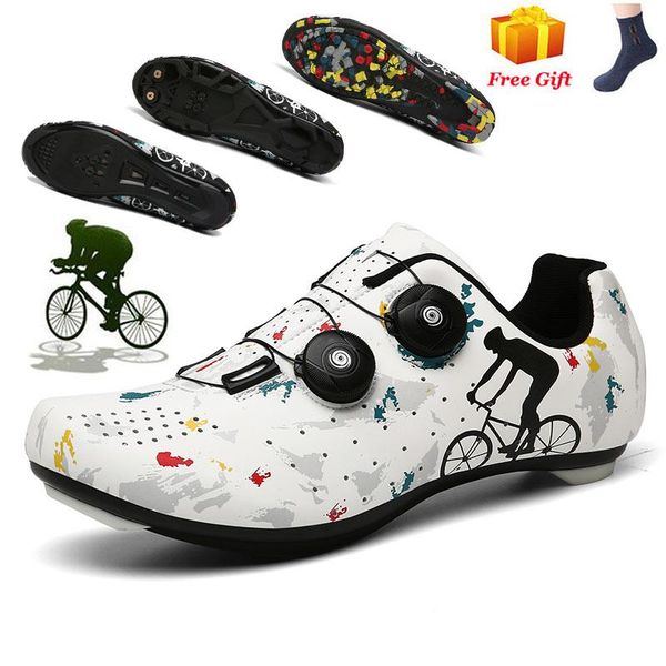 

cycling footwear shoes men sapatilha ciclismo mtb sports triathlon racing road bike outdoor professional women bicycle sneakers, Black