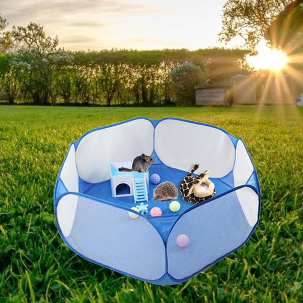 

kennels & pens pet fence game safe playpen animal portable foldable lightweight selling creative cage for hamster guinea pig