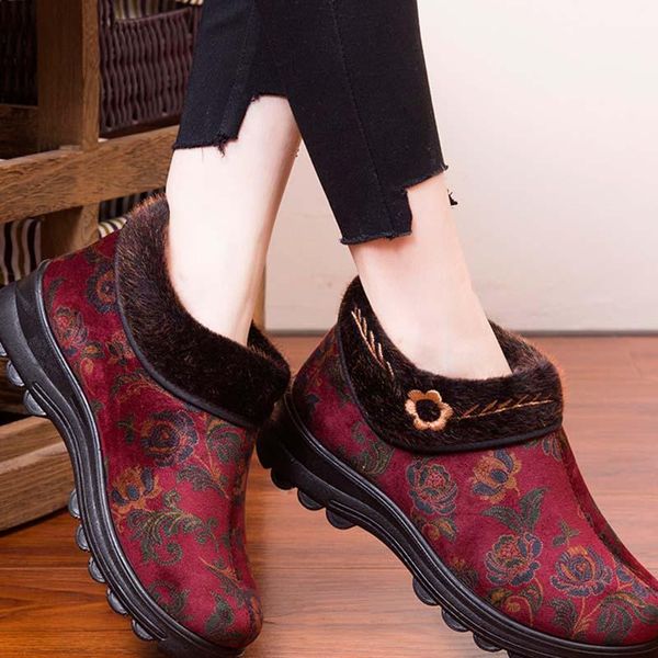 

boots women 2021 s retro boot female non-slip women's chunky shoes large size ankle zapatos de mujer, Black