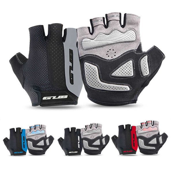 GUB 2099 Half-Finger Kurze Radfahren Handschuhe Outdoor Sport Berg Stoßfest Nicht-slip Atmungsaktive Männer Fahrrad Fingerlose Handschuhe H1022