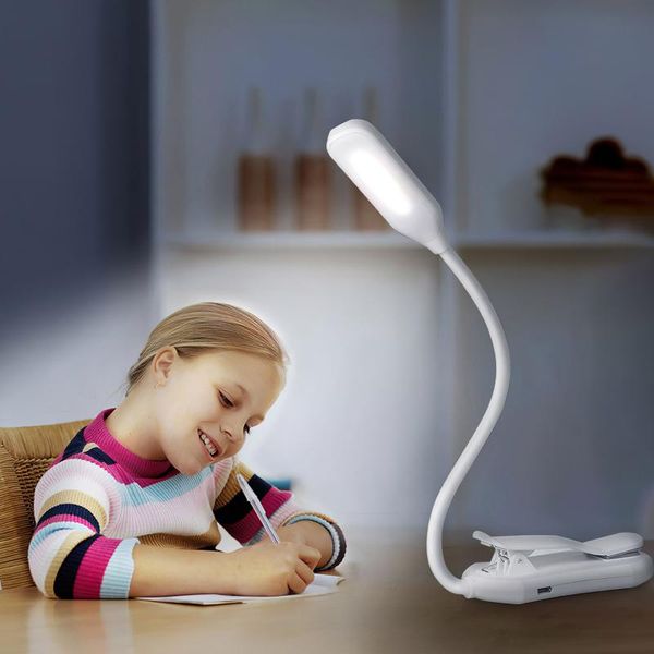 

table lamps flexo lamp led eye protection touch study clip usb charging 3 gear light rechargeable 600mah battery