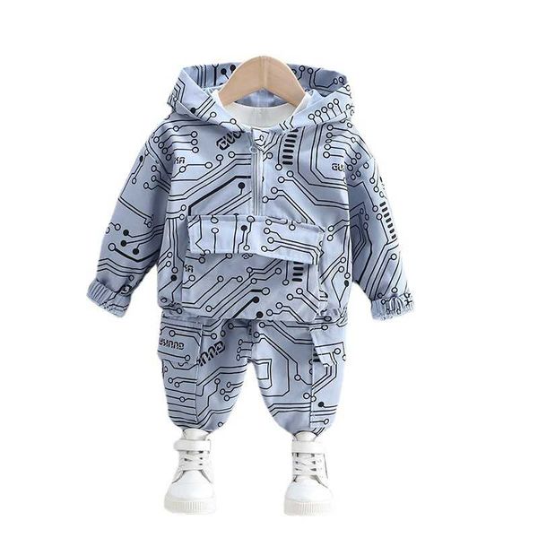 Conjuntos de vestuário Fashion Children Racksuits Outono Bebê Meninas Roupas Meninos Casuais Hoodies Calças 2 Pcs / Sets ToDdler Outfits Kids