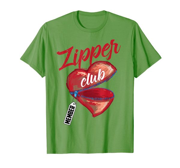 

zipper club member shirt | cool congenital heart defect gift, White;black