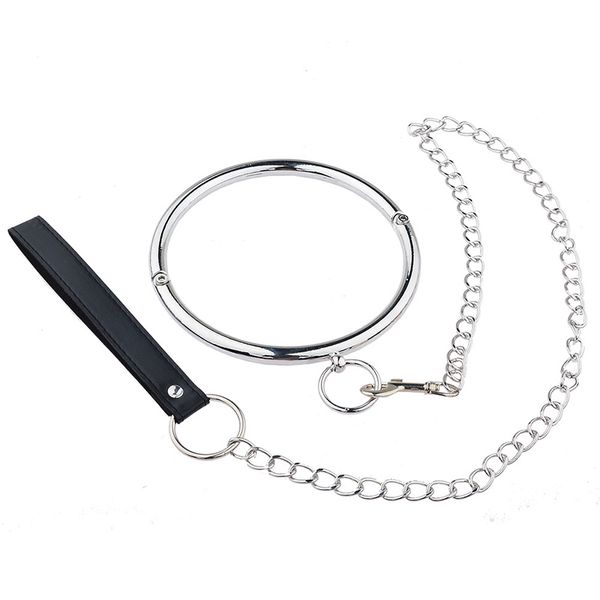 Metall Bondage Slave Halsband Slave Halsband Halskette O Ring SM Spiele Erwachsene Sklaven Rollenspiel BDSM Zurückhaltung Sexspielzeug für Paare