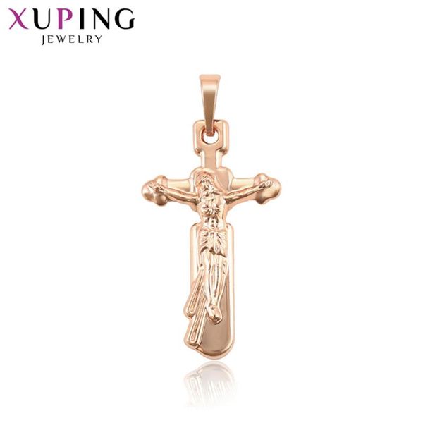 

pendants xuping cross shaped character pattern for female rose gold color plated pendant jewelry valentine's day gifts s33059, Black