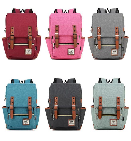 

backpack 16 inch vintage canvas for teenager boys girls school bags fashion women backpacks mochilas escolares high quality
