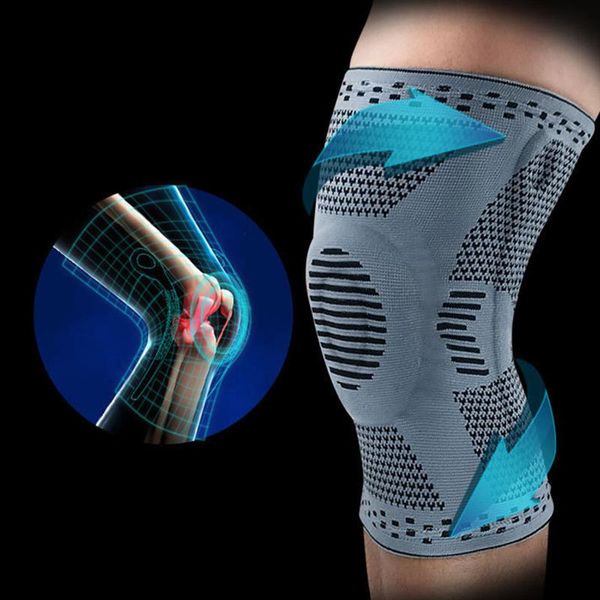 

1pc protective knee pads comfortable compression sleeves guards for basketball volleyball workout climbing elbow &, Black;gray