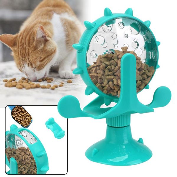 

cat toys interactive toy rotatable wheel teaser feeder treat leaking for kitten cats dogs pet products