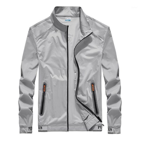 

spring and autumn men's sun protection clothing outdoor sports thin quick-drying casual jacket windbreaker jackets, Black;brown