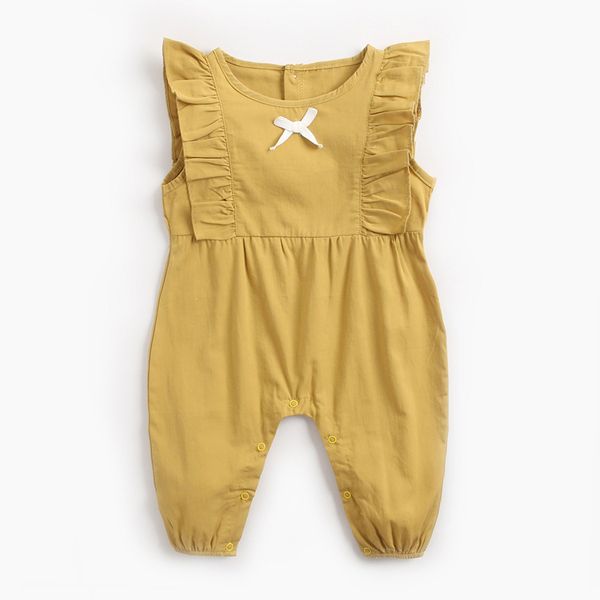 

melario cotton baby girl jumpsuit baby sleeveless toddler romper clothes newborn cute romper baby girls clothes 210412, Blue