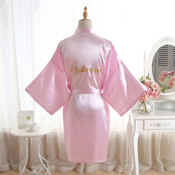 

gold bridesmaid robes sleepwear robe wedding bride bridesmaid robes pyjama robe female nightwear bathrobe nightdress nightgown, Black;red