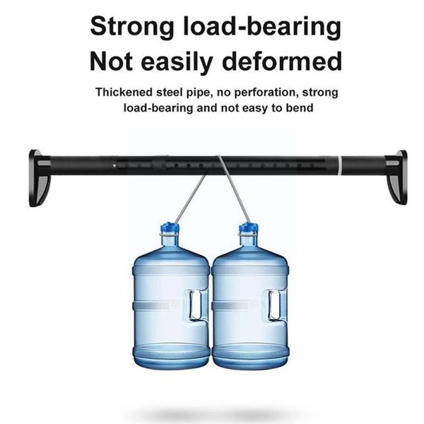 

shower curtains 50-80cm punch-clothing rod extendable steel curtain pole easy installation for diy space poles d3t8