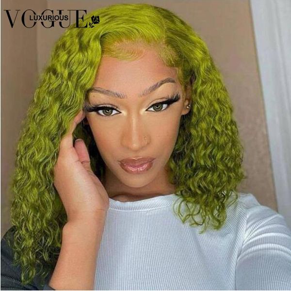 

density green red purple lace front human hair wig glueless curly closure preplucked remy brazilian wigs 8-24inches, Black;brown