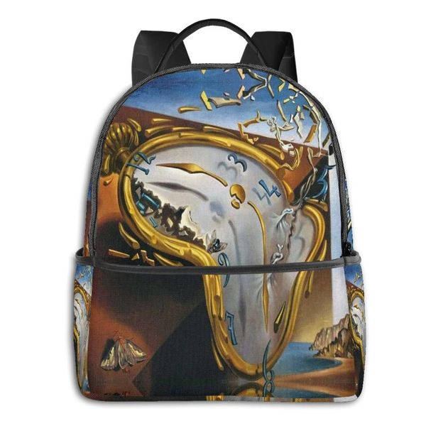 

backpack men canvas crazy art printing knapsack student school high capacity bookbag travel rucksack