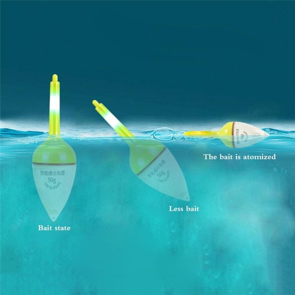 

fishing accessories night glow float lighting floats for carp tackle plastic luminous drift