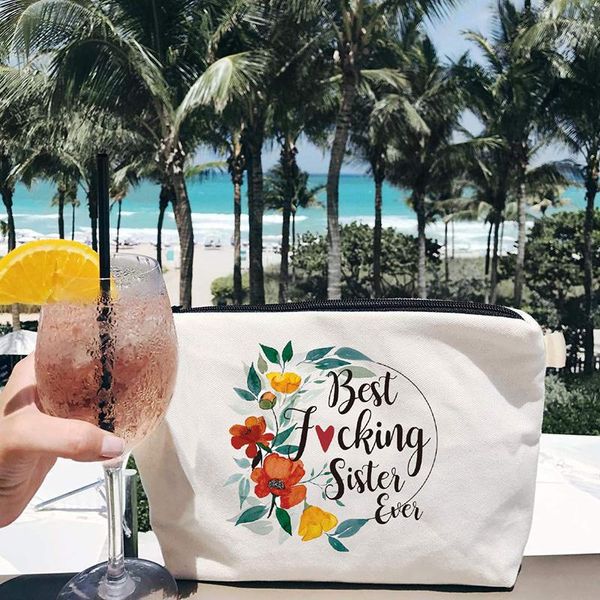 

party decoration sister ever cosmetic bag friend friendship birthday christmas bridal shower thanksgiving graduation bachelorette gift