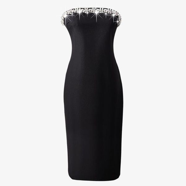 

casual dresses 2021 summer fashion women clothes bust covered diamond splcied slim pullover party dress female c948, Black;gray