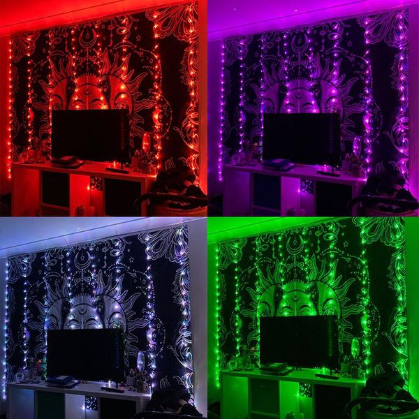 

strings decoration led string fairy light curtain garland for marriage wedding party christmas home salon garden window lights decor