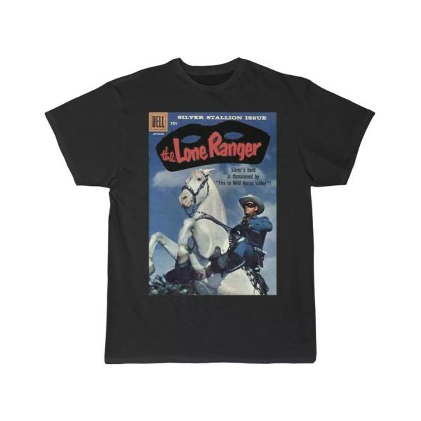 

the lone ranger magazine men's short sleeve tee, White;black