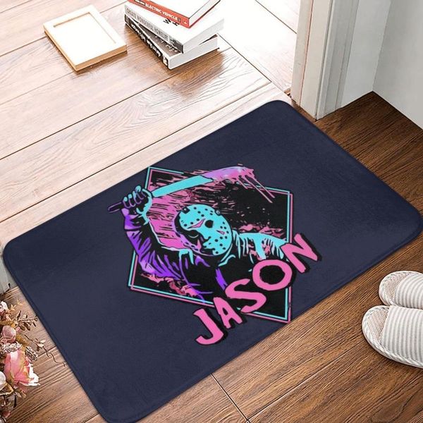 

carpets jason friday the 13th polyester doormat rug carpet mat footpad non-slip durableentrance kitchen bedroom balcony cartoon
