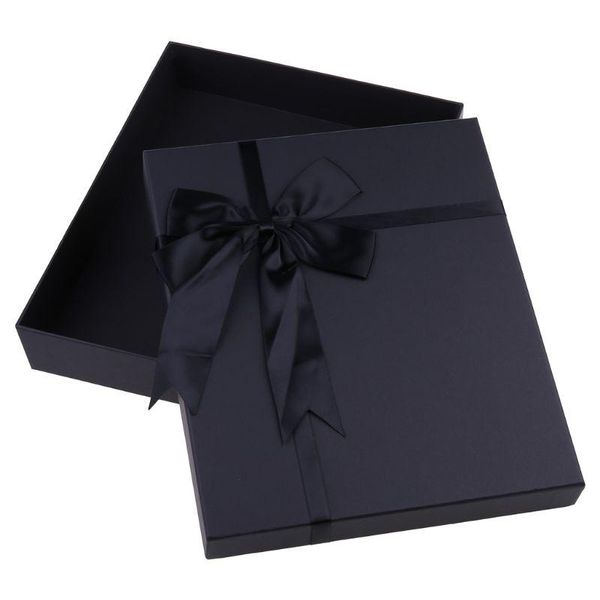

gift wrap bow tie elegant black box eco-friendly high-quality cardboard for weddings