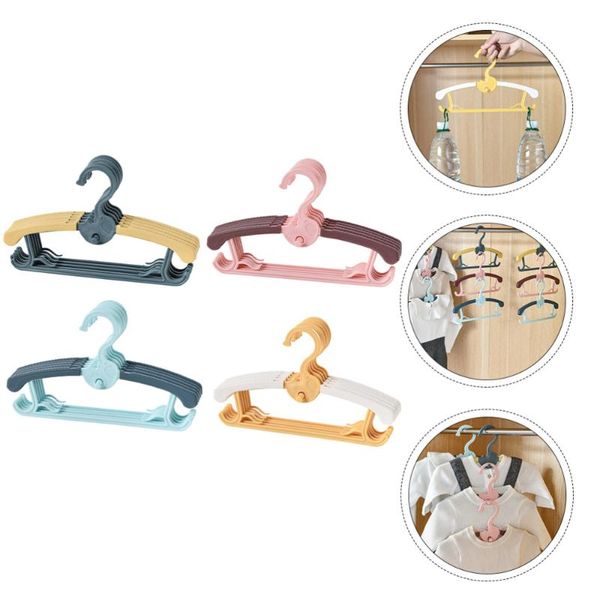 

hangers & racks 20pcs baby clothes drying rack anti-skid hanger retractable