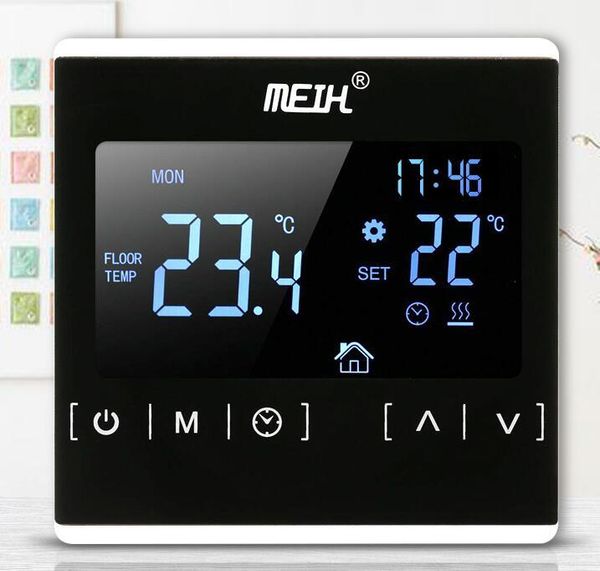 

smart home control mh1822 touch high power intelligent temperature controller regulator floor heating room