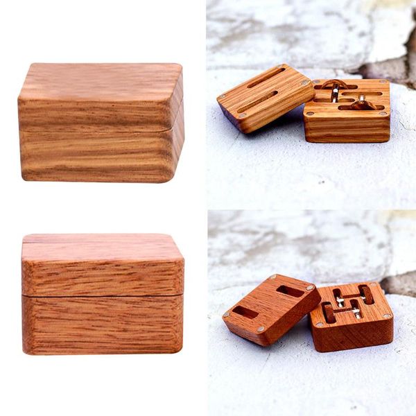 

party favor storage gift box for shirt cufflinks wooden container buckles