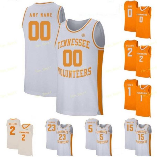 

ncaa college tennessee volunteers basketball jersey 0 bone davonte gaines 1 josh richardson lamonte turner 10 john fulkerson custom stitched, Black
