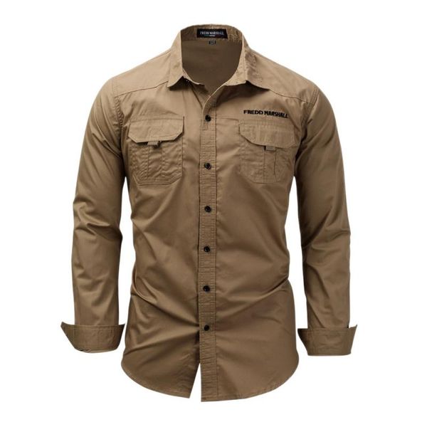 

men's casual shirts breathable long sleeve work shirt autumn button down camping cargo, White;black