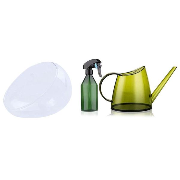 

vases creatively glass small garden cloche plant flower cover with long spout watering can indoor,small